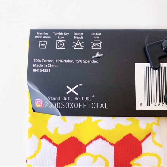 Odd Sox Movie Theater Popcorn Crew Socks Mens Womens Novelty Gift - Picture 8 of 8